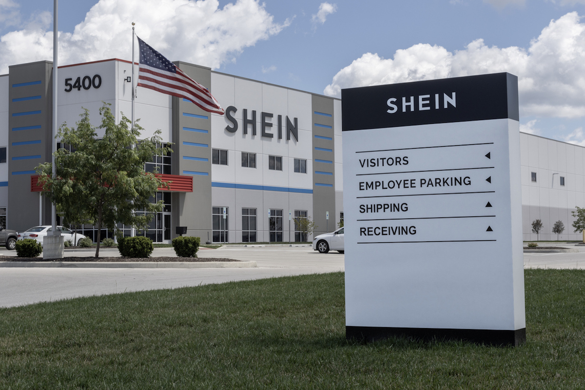 Whitestown - July 30, 2023: SHEIN e-commerce distribution center. SHEIN is one of the largest fashion and accessory retailers in the world.