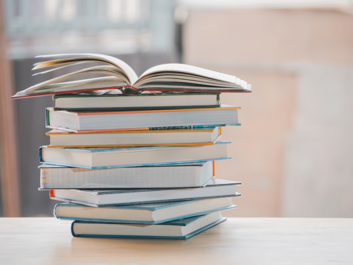 stack of books