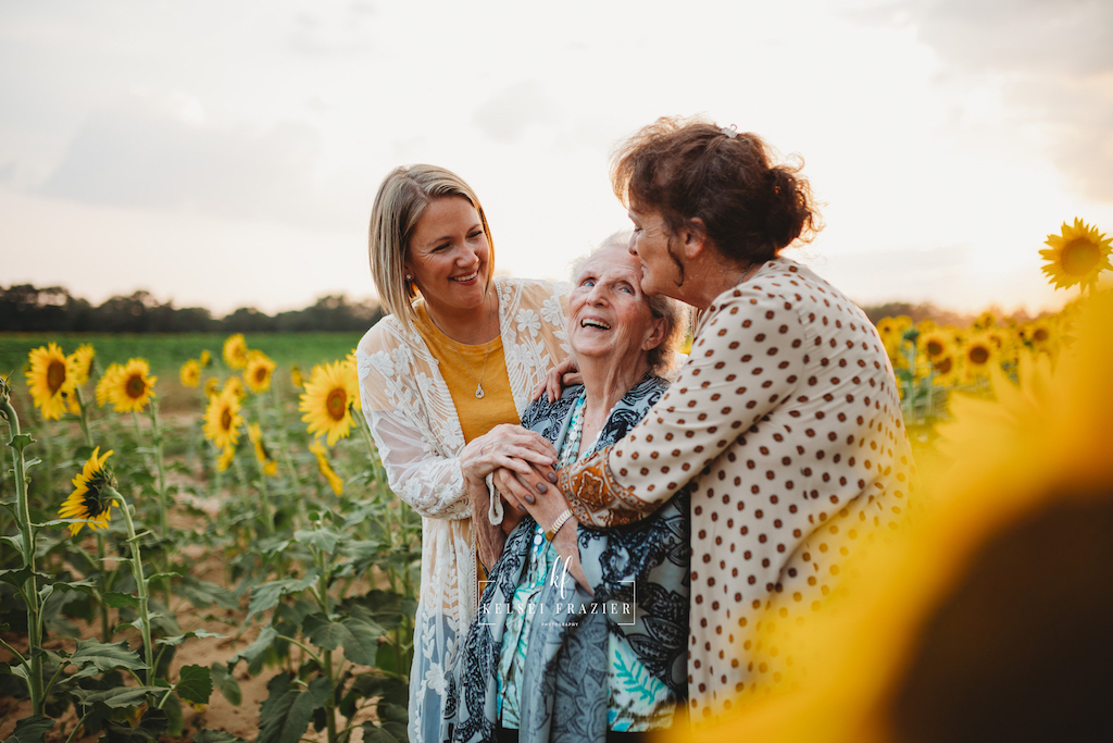 Family portraits, four generations of family