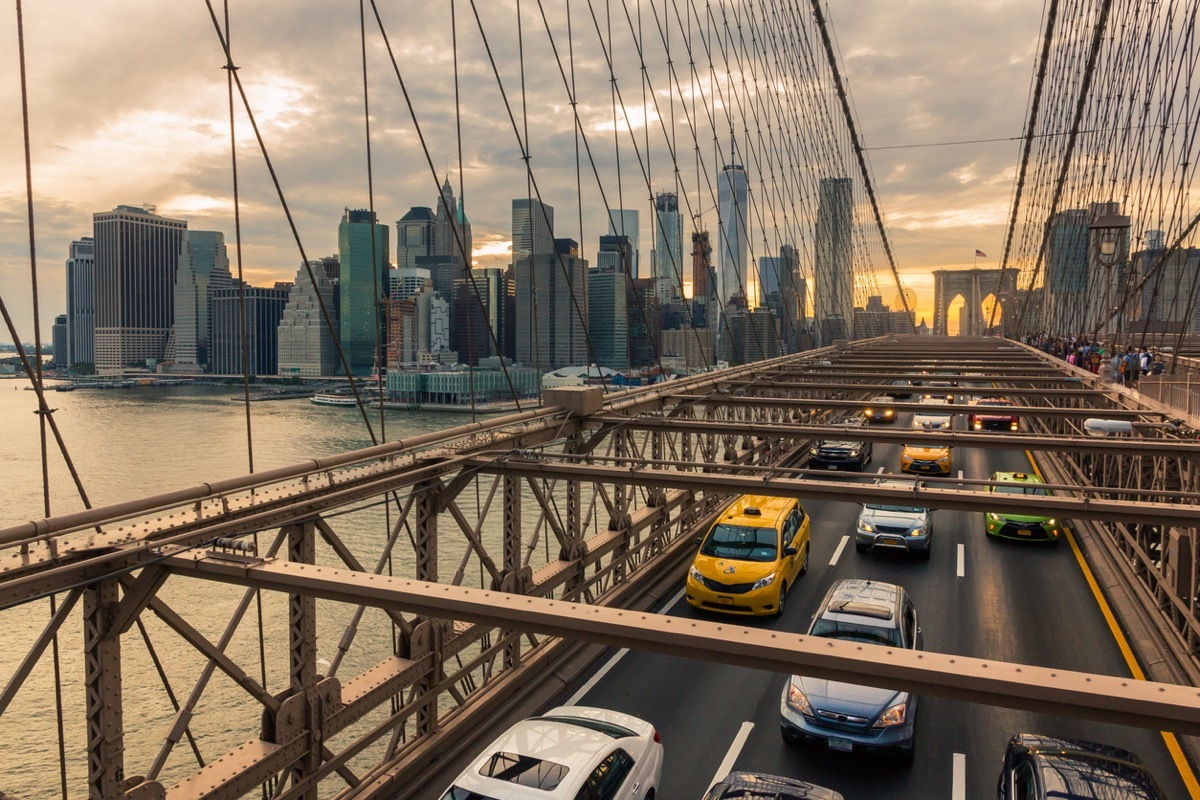 road leading out of manhattan