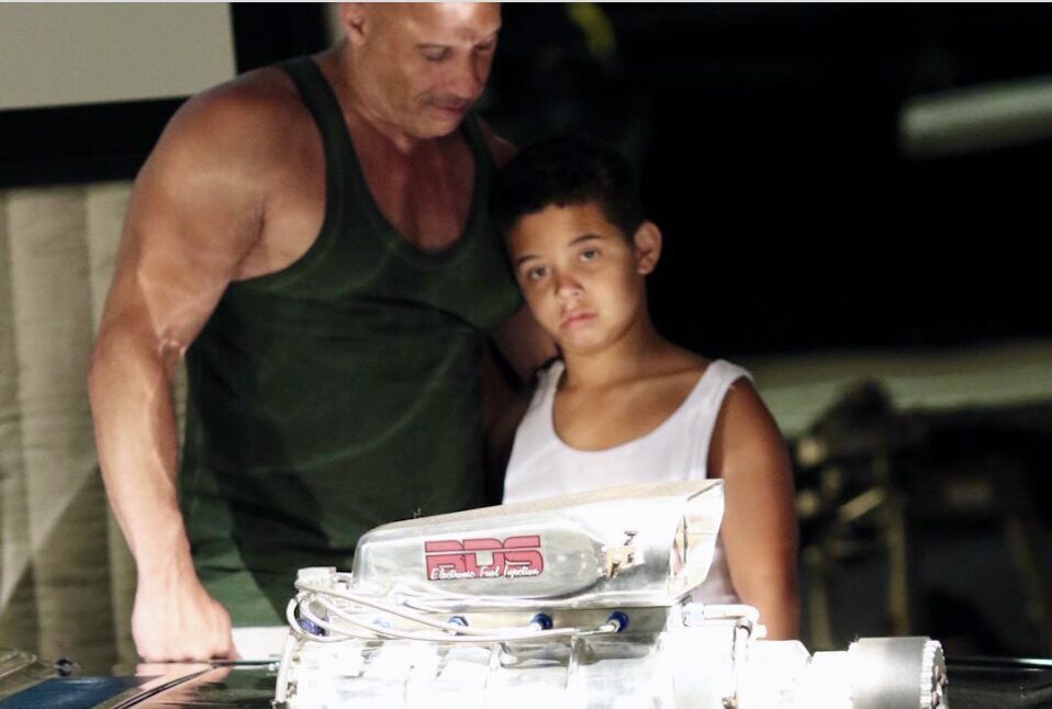 Vin Diesel and his son Vincent