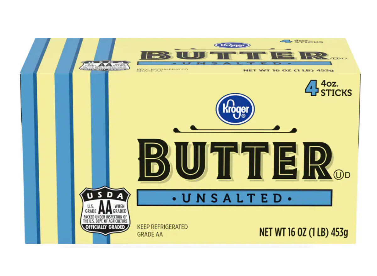 kroger unsalted butter sticks