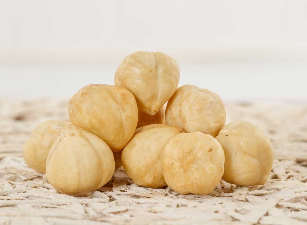 raw hazelnuts