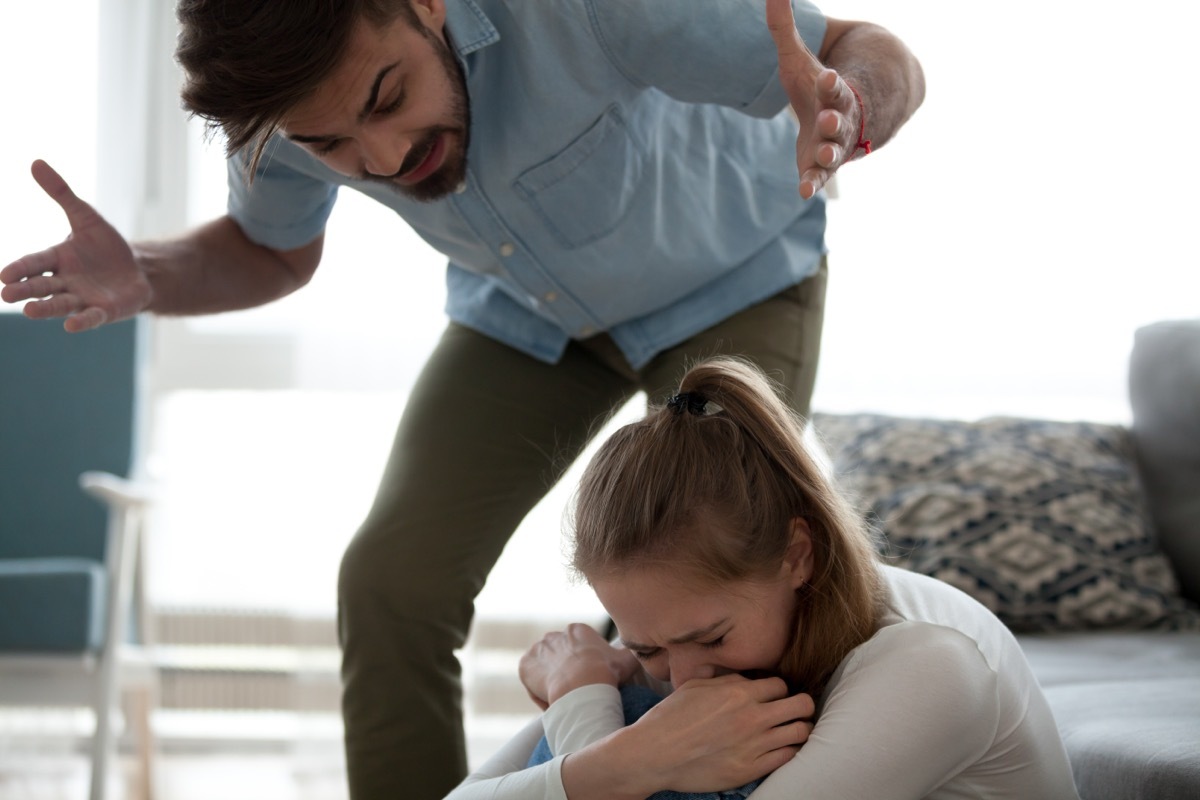 Man Yelling At Crying Woman