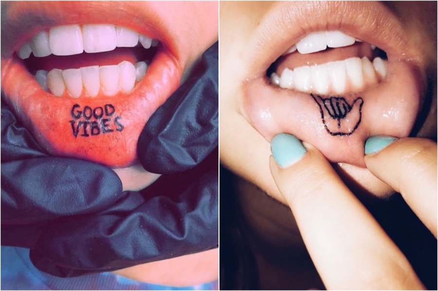  28 Cute Lip Tattoo Ideas For Girls #4 | Her Beauty