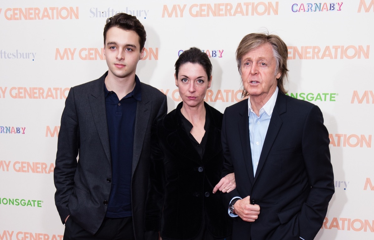 Paul McCartney, Mary McCartney, and Arthur Donal