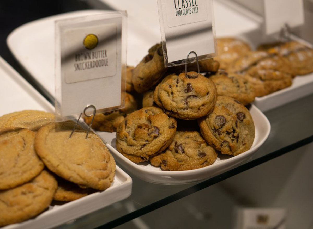 Chocolate chip cookies and snickerdoodles