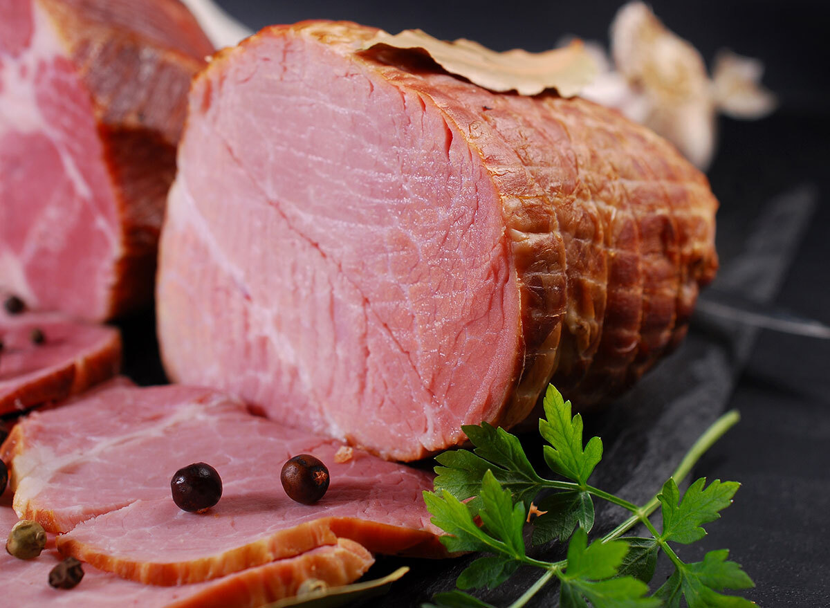 sliced country ham