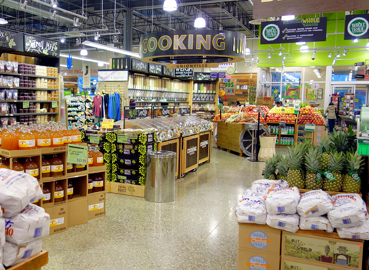 inside of whole foods store