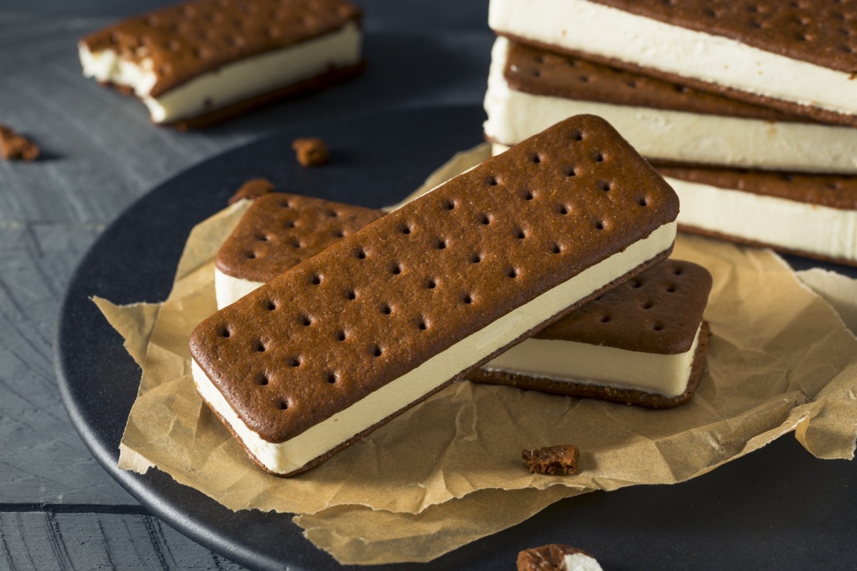 ice cream sandwiches on plate