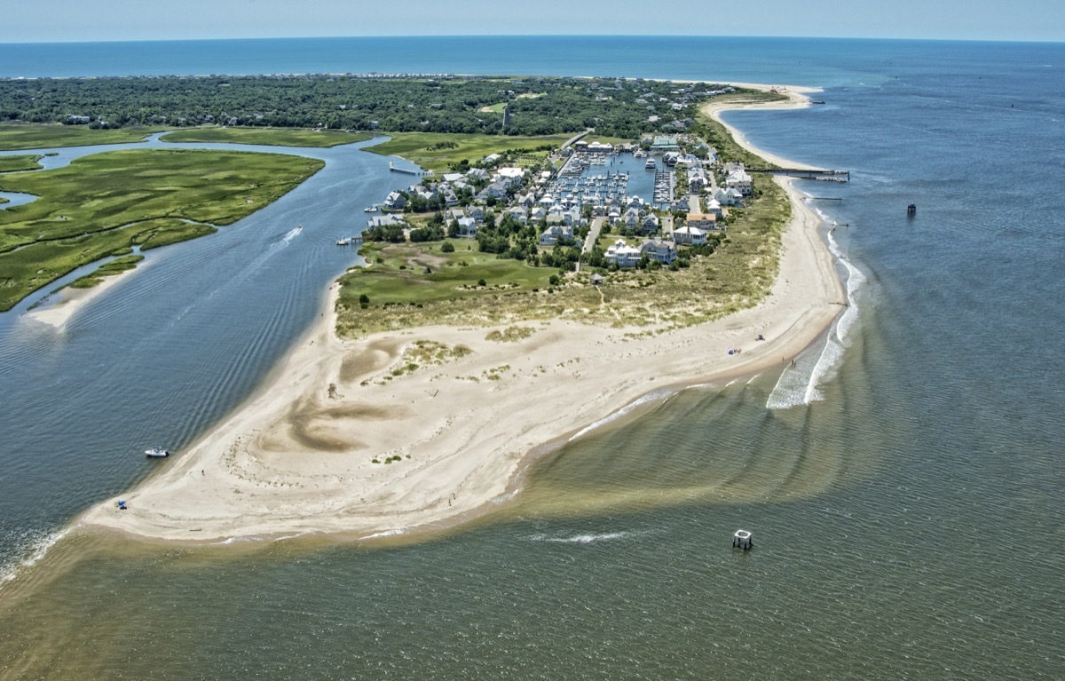 Bald Head Island, historically Smith Island, is a village located on the east side of the Cape