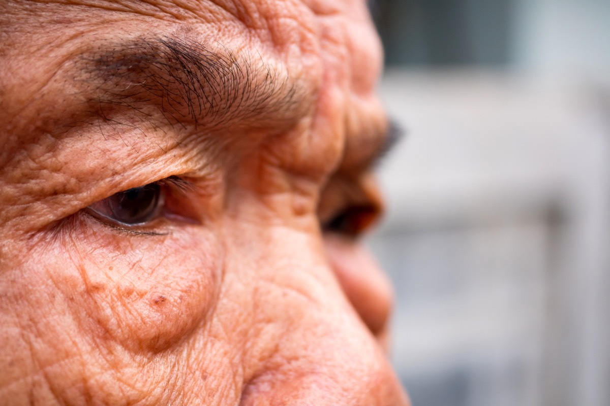 man furrowing his eyebrows 