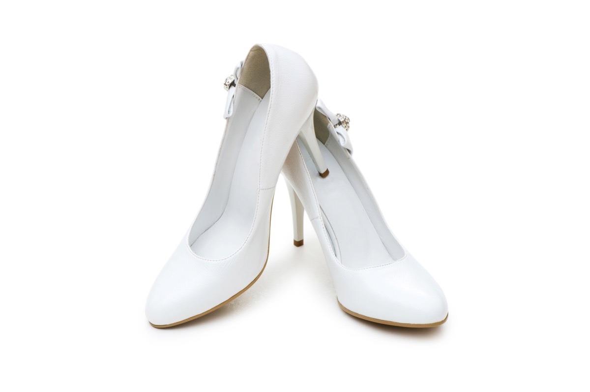 white pumps from the 80s