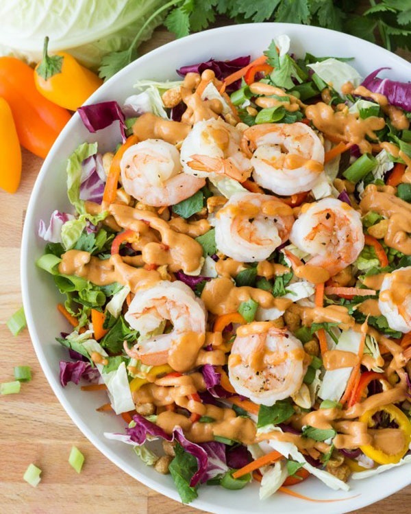 Shrimp recipes Grilled Shrimp Thai Salad