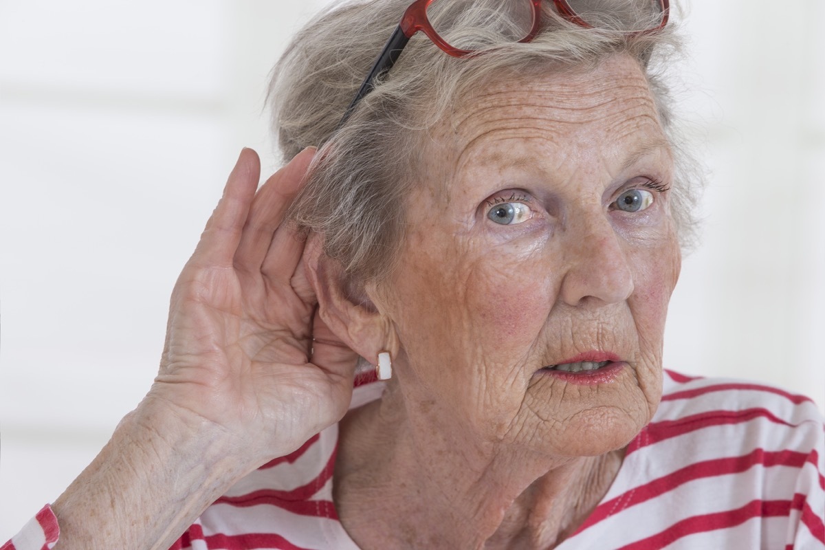 Older Woman Suffering From Hearing Loss Silent Health Symptoms