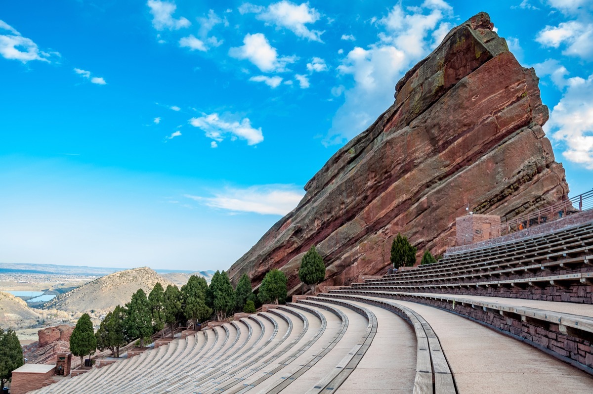 Historic Red Rocks Amphitheater near Denver, Colorado