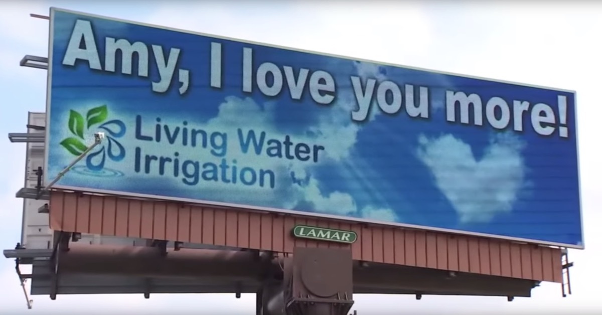 bilboard declaring love