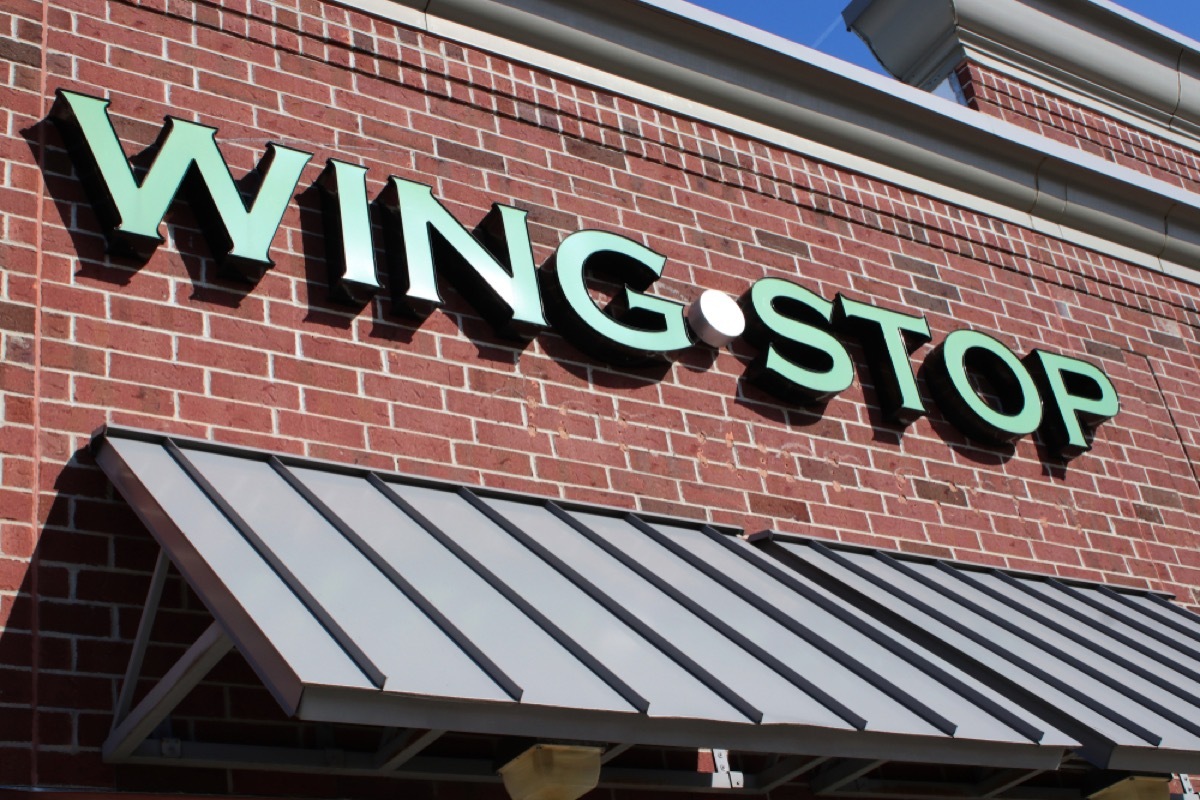 exterior of a wingstop restaurant