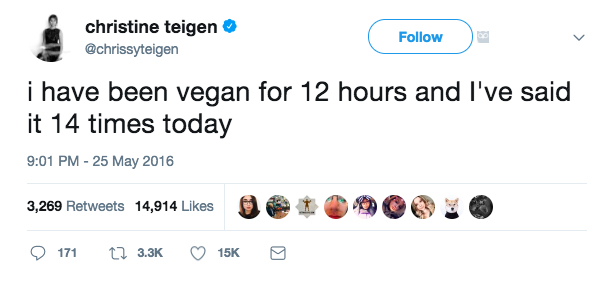 Chrissy Teigen Tweets