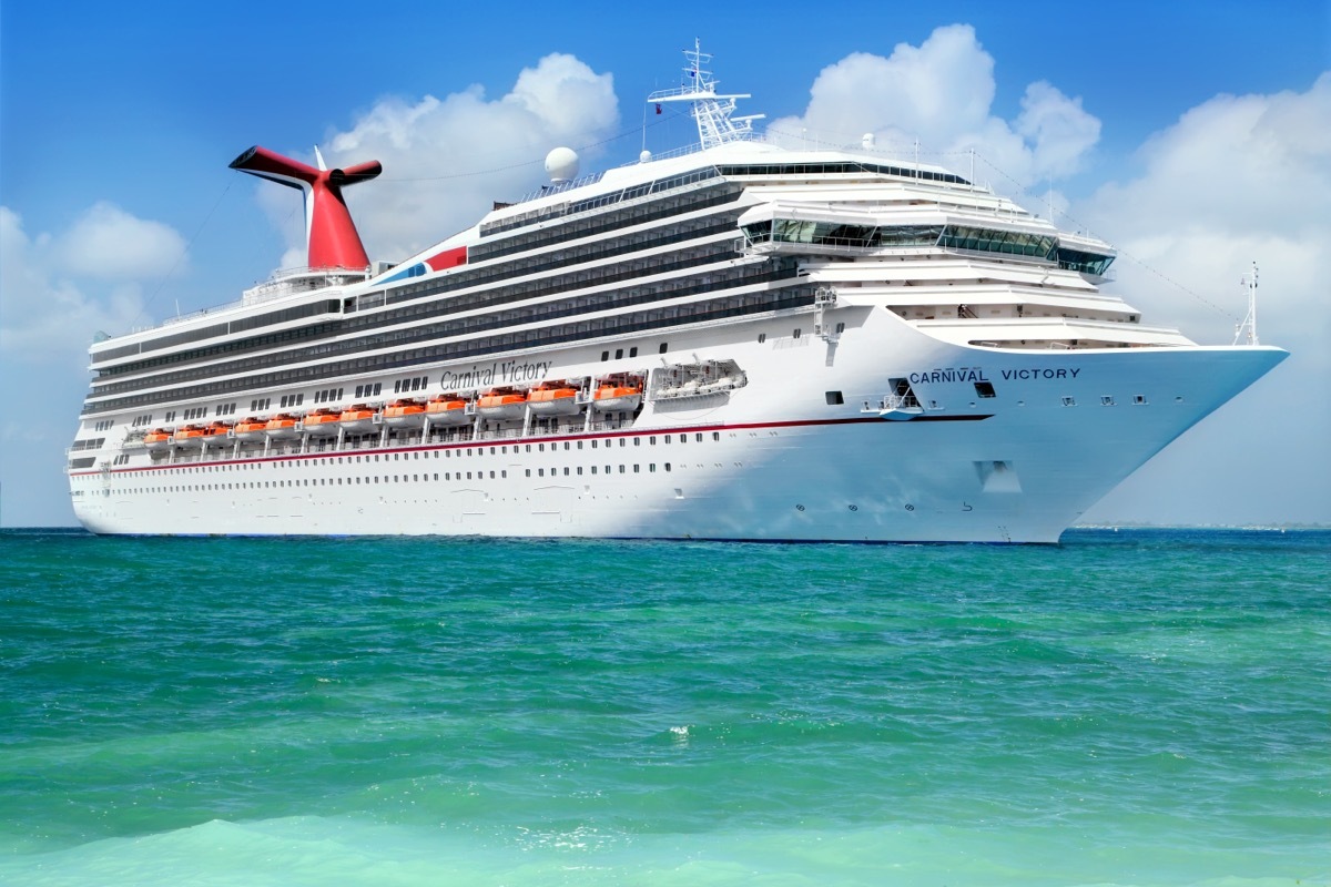 Carnival Cruise Ship in the Ocean