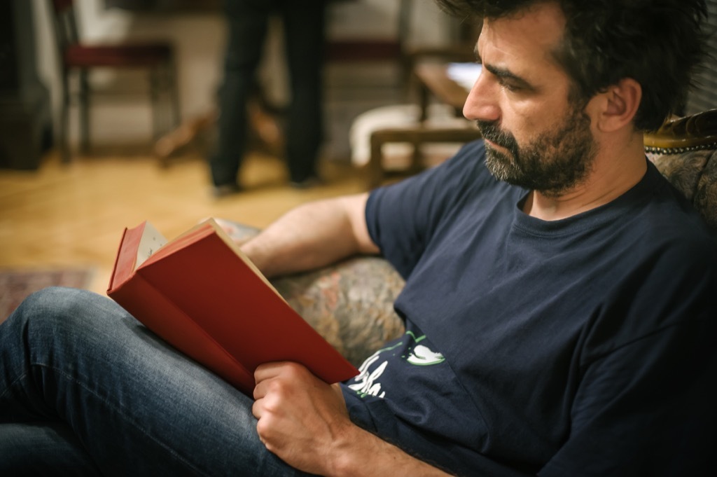 Man Reading Book Energy After 40