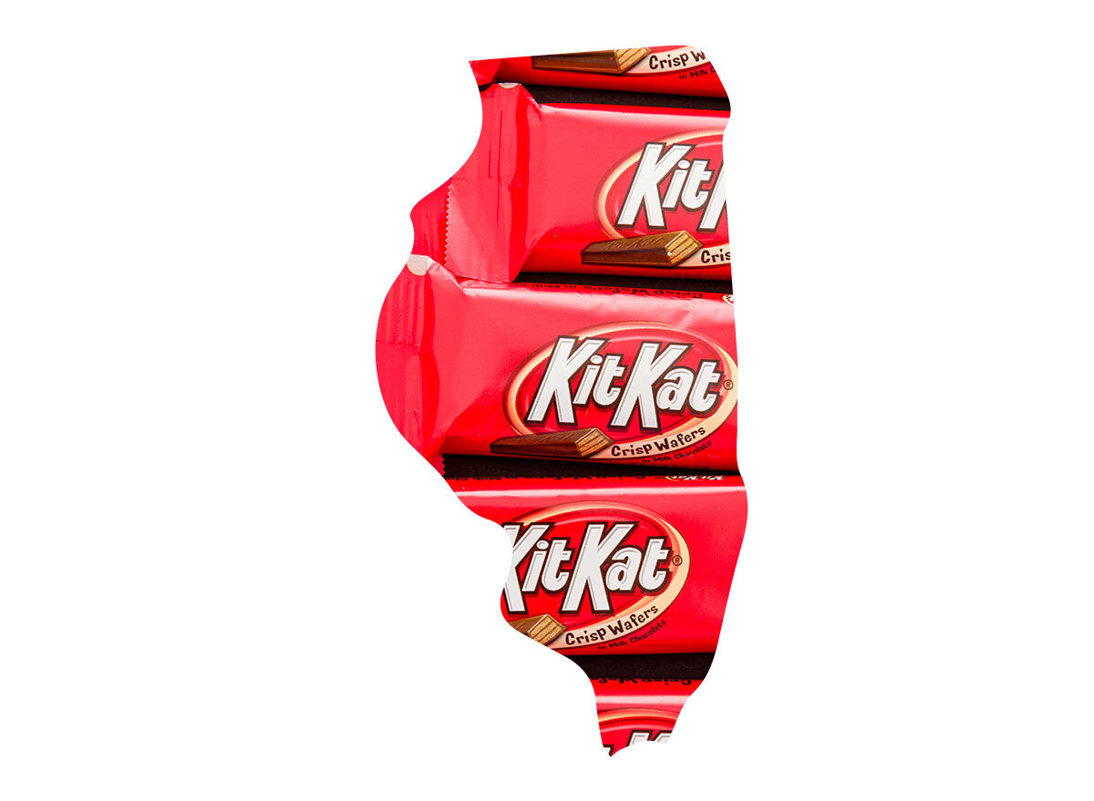 Illinois' favorite candy bar is Kit Kat