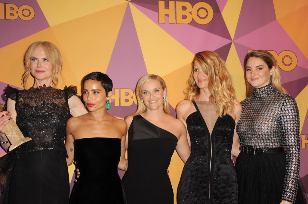 black dresses golden globes