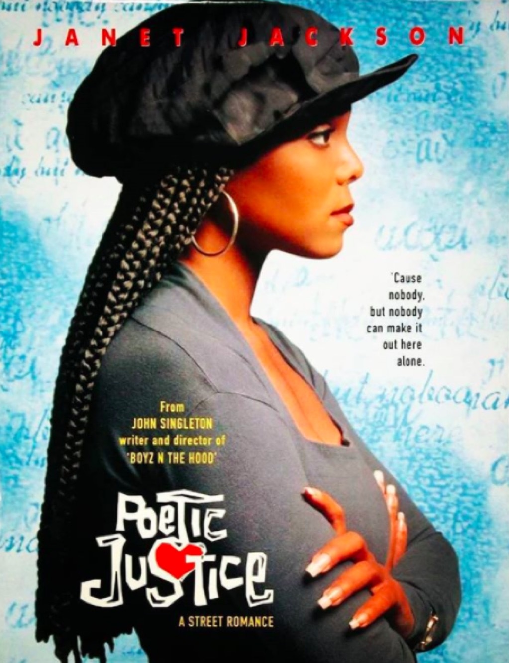 Janet Jackson iconic box braids Poetic Justice