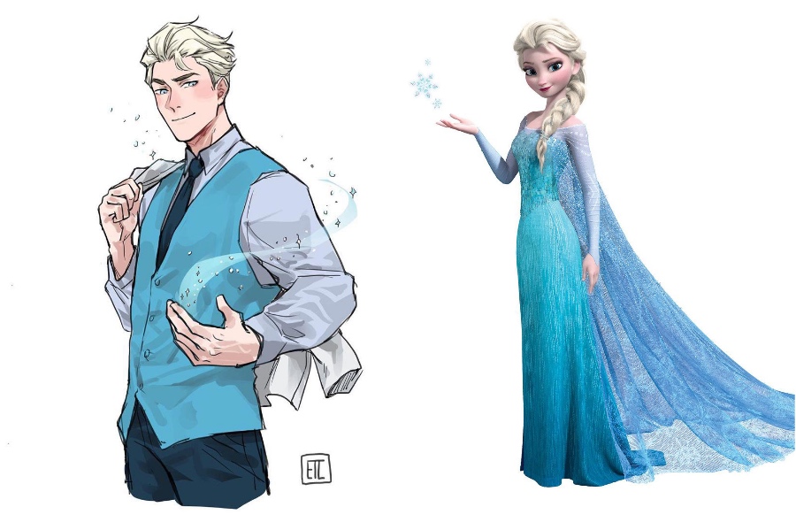 Elsa | If Disney Princesses Were Boys | Her Beauty