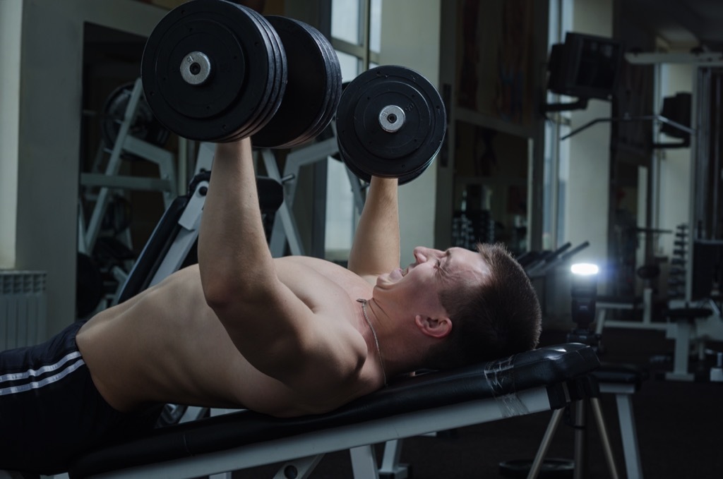 Dumbbell chest press