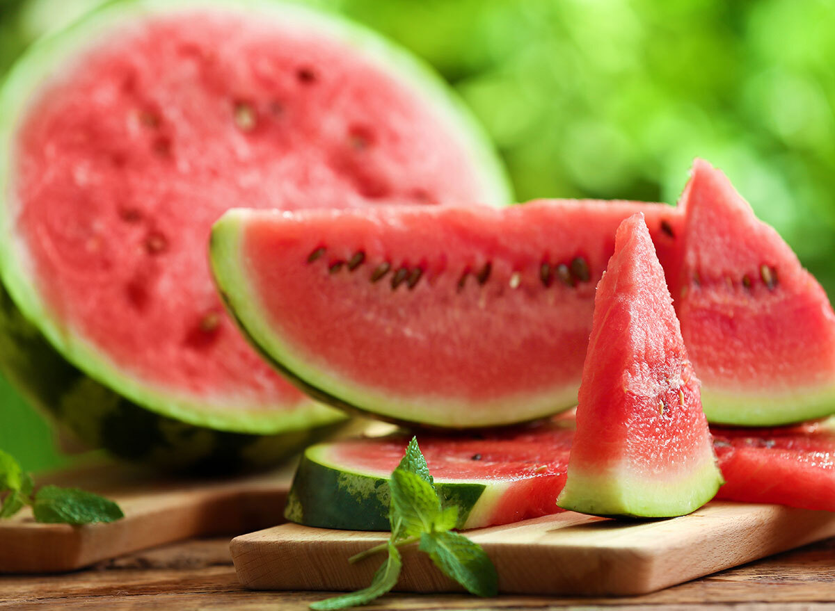 watermelon sliced