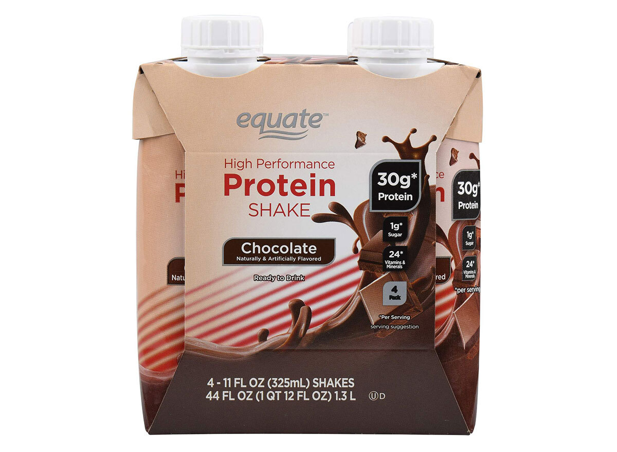 equate high performance shake chocolate