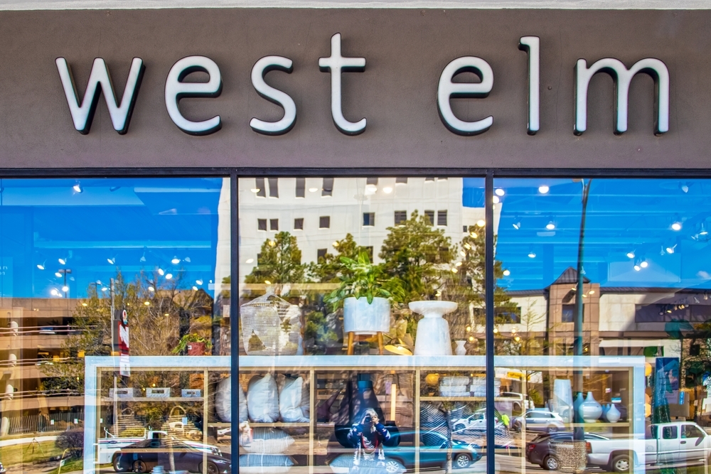 A West Elm storefront