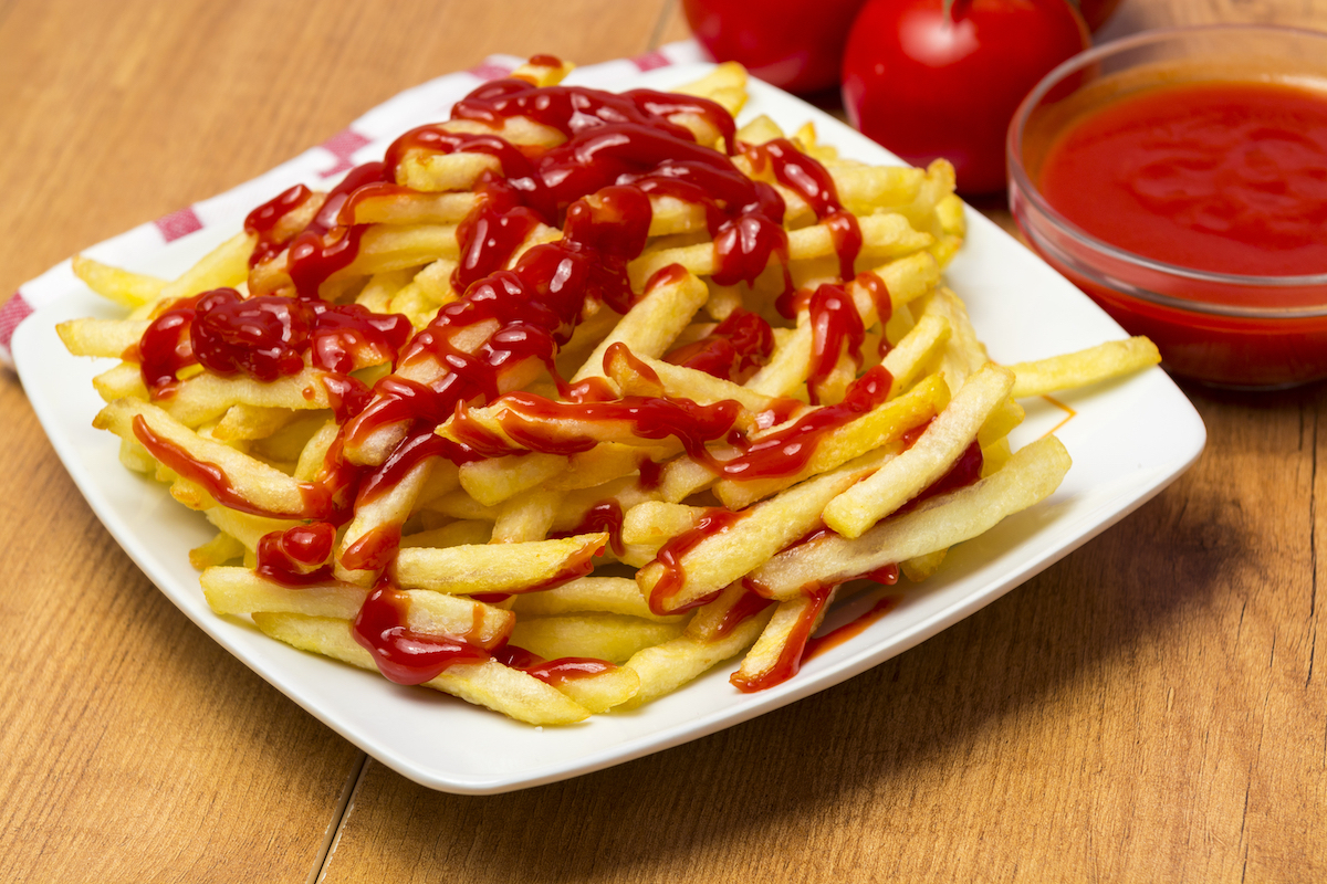 Ketchup on fries