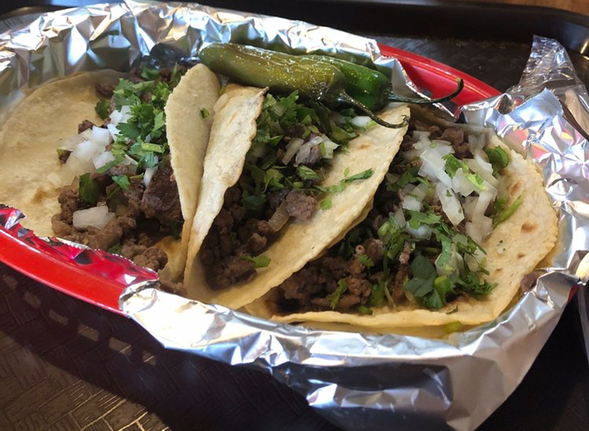 carne asada tacos at tacos nayarit