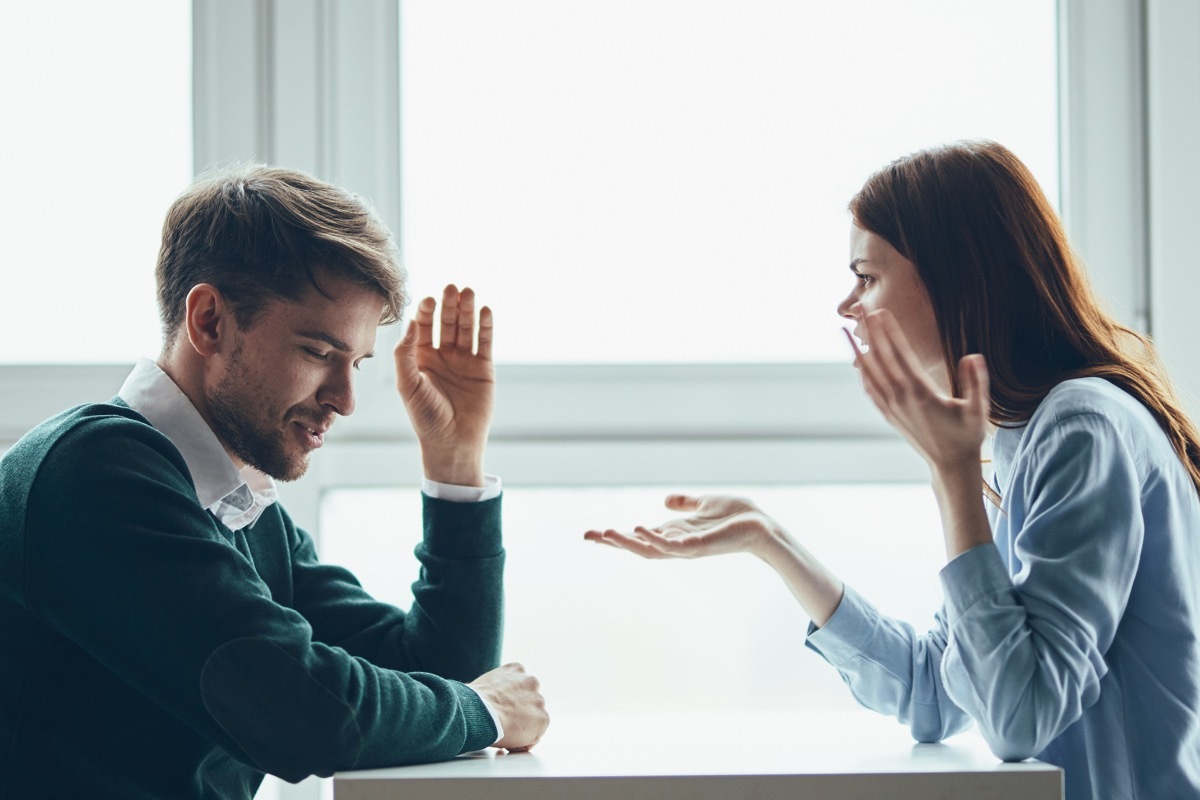 Man and Woman Arguing