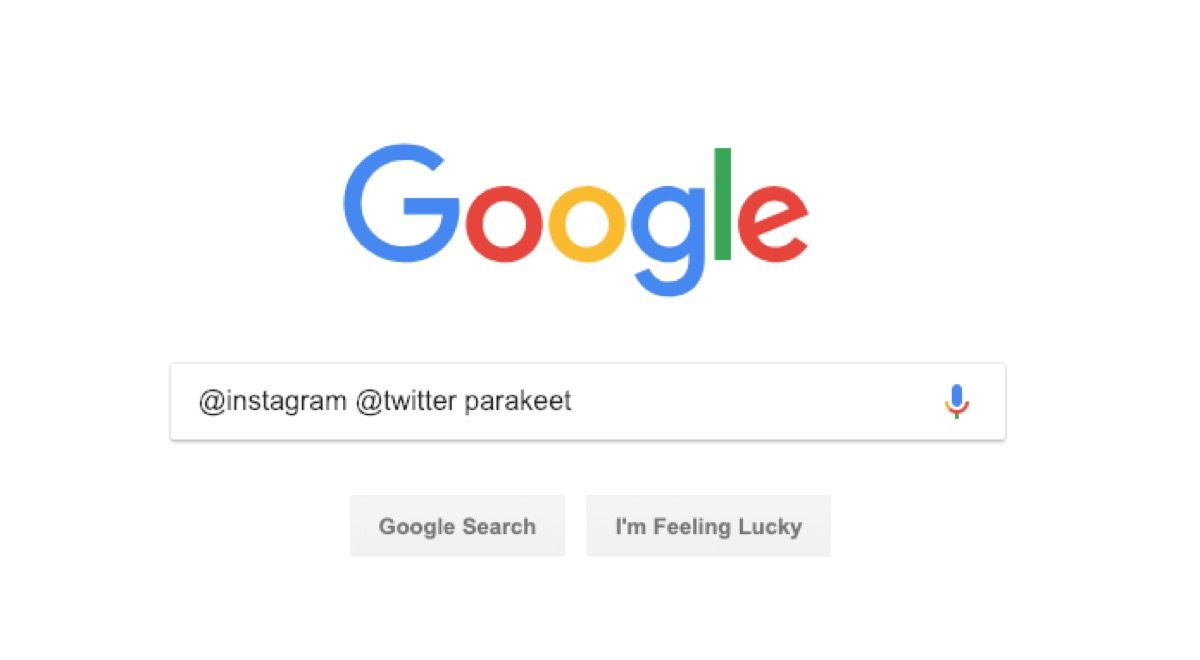 google handle search - google tricks