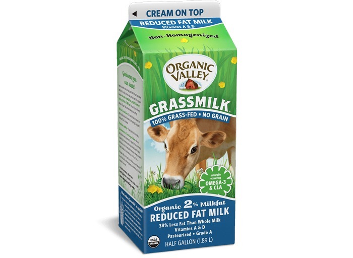 carton of organic valley milk