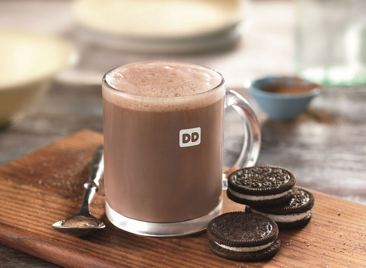 dunkin oreo hot chocolate