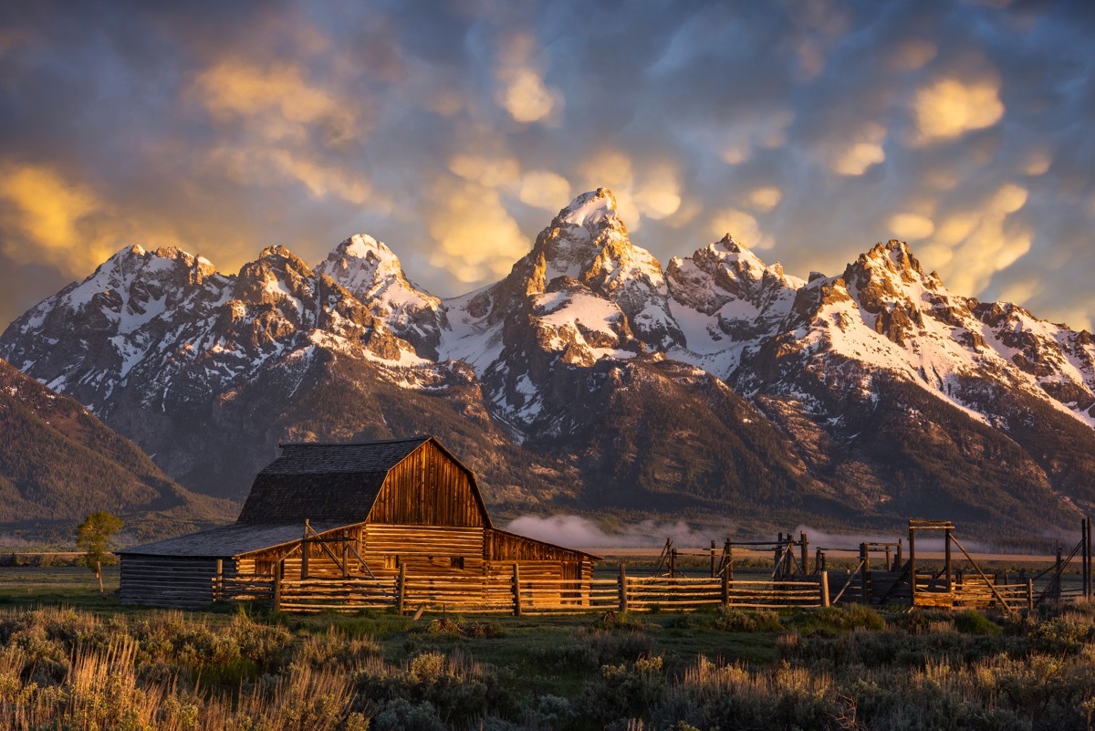 john moulton homestead in wyoming, iconic state photos