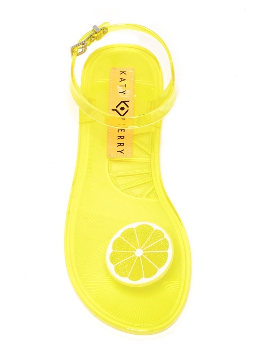 yellow lemon sandals, affordable sandals