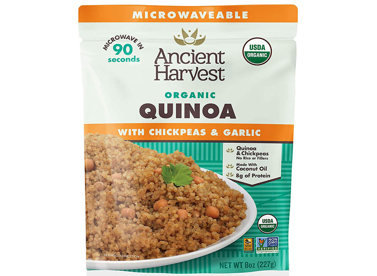 Ancient harvest microwaveable quinoa chickpeas