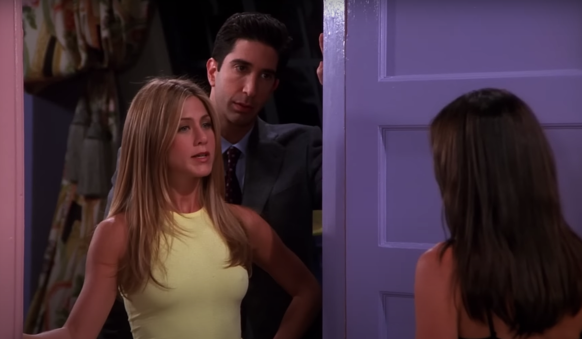 Jennifer Aniston and David Schwimmer on Friends