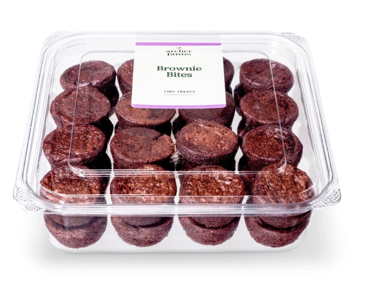 box of archer farms brownie bites