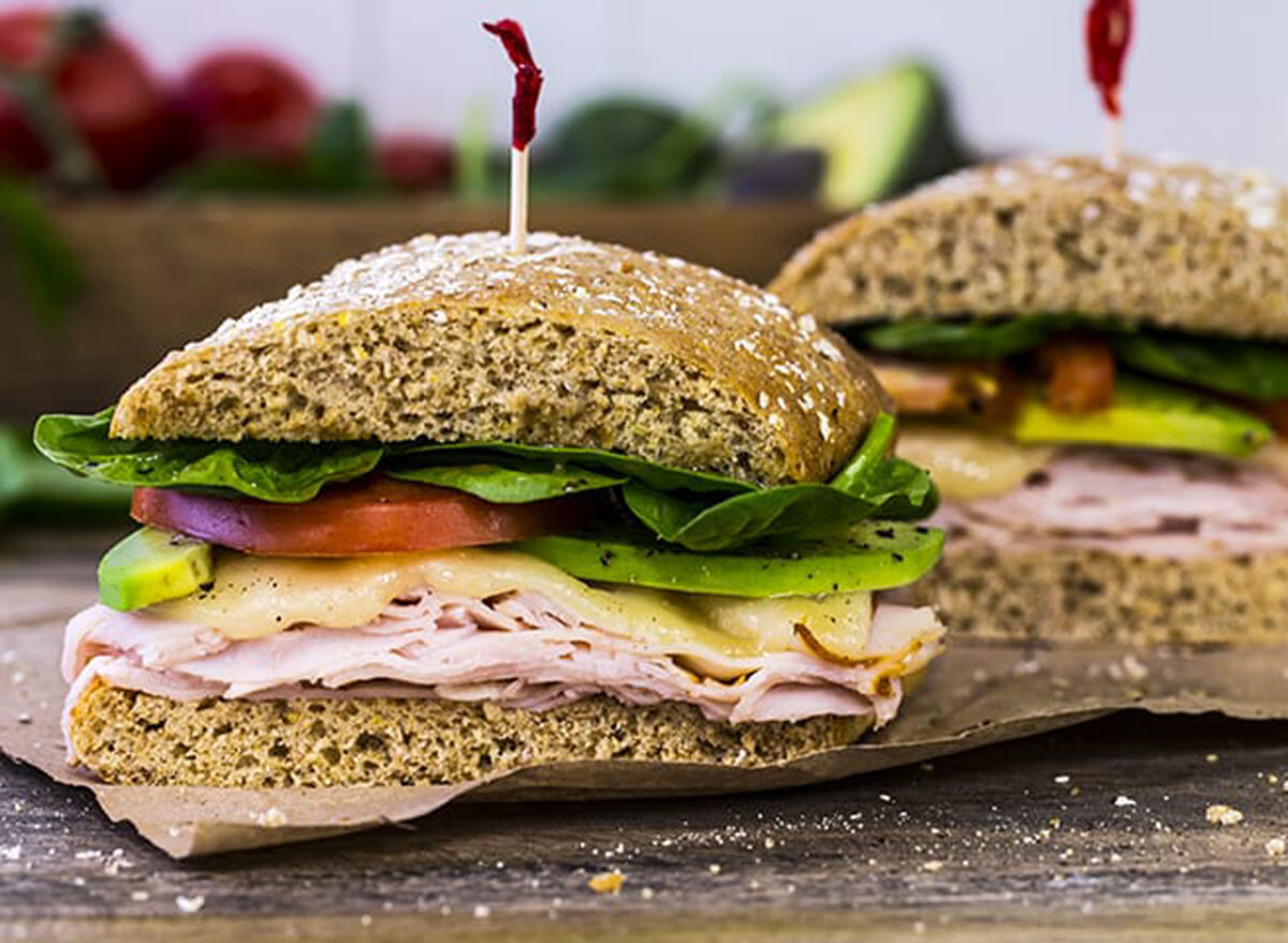 Garden fresh turkey sandwich